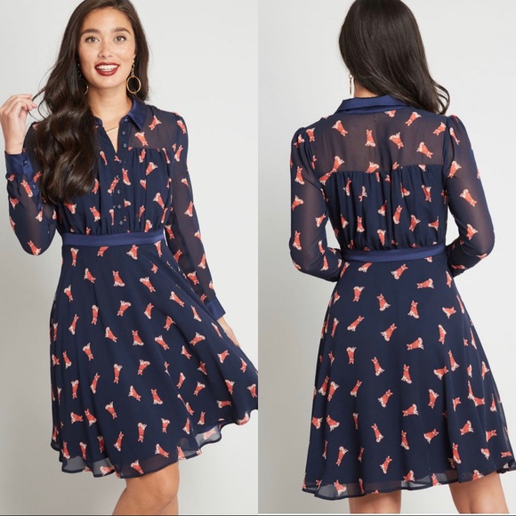 Modcloth fox dress Clearance